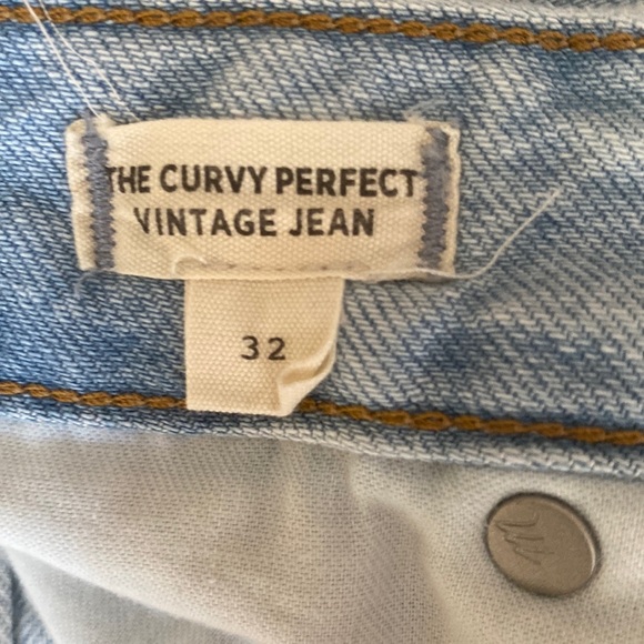 Madewell The Curvy Perfect Vintage Jean in Fitzgerald Wash size 32 - Picture 10 of 16